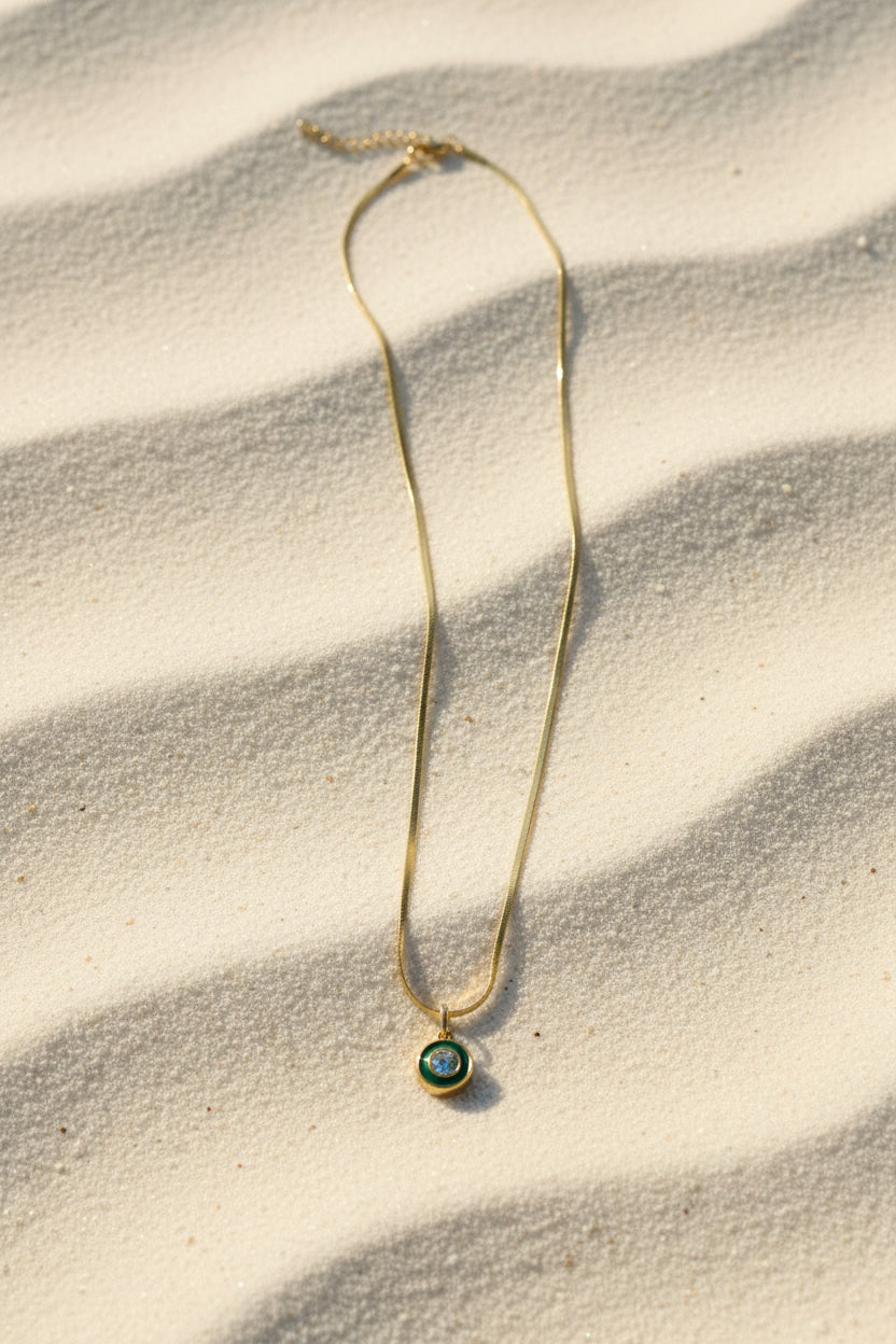 Youora Boho Evil Eye Charm Layered Necklace Set