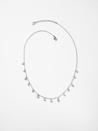 Dainty Crystal Charm Chain Necklace