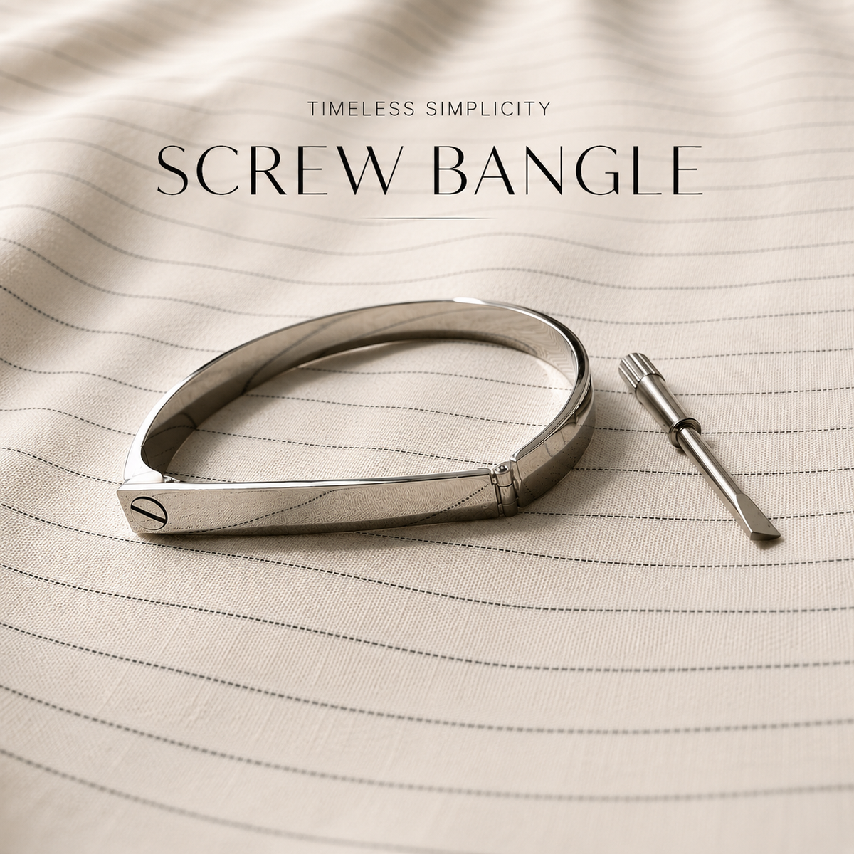 Timeless Screw Bangle Bracelet