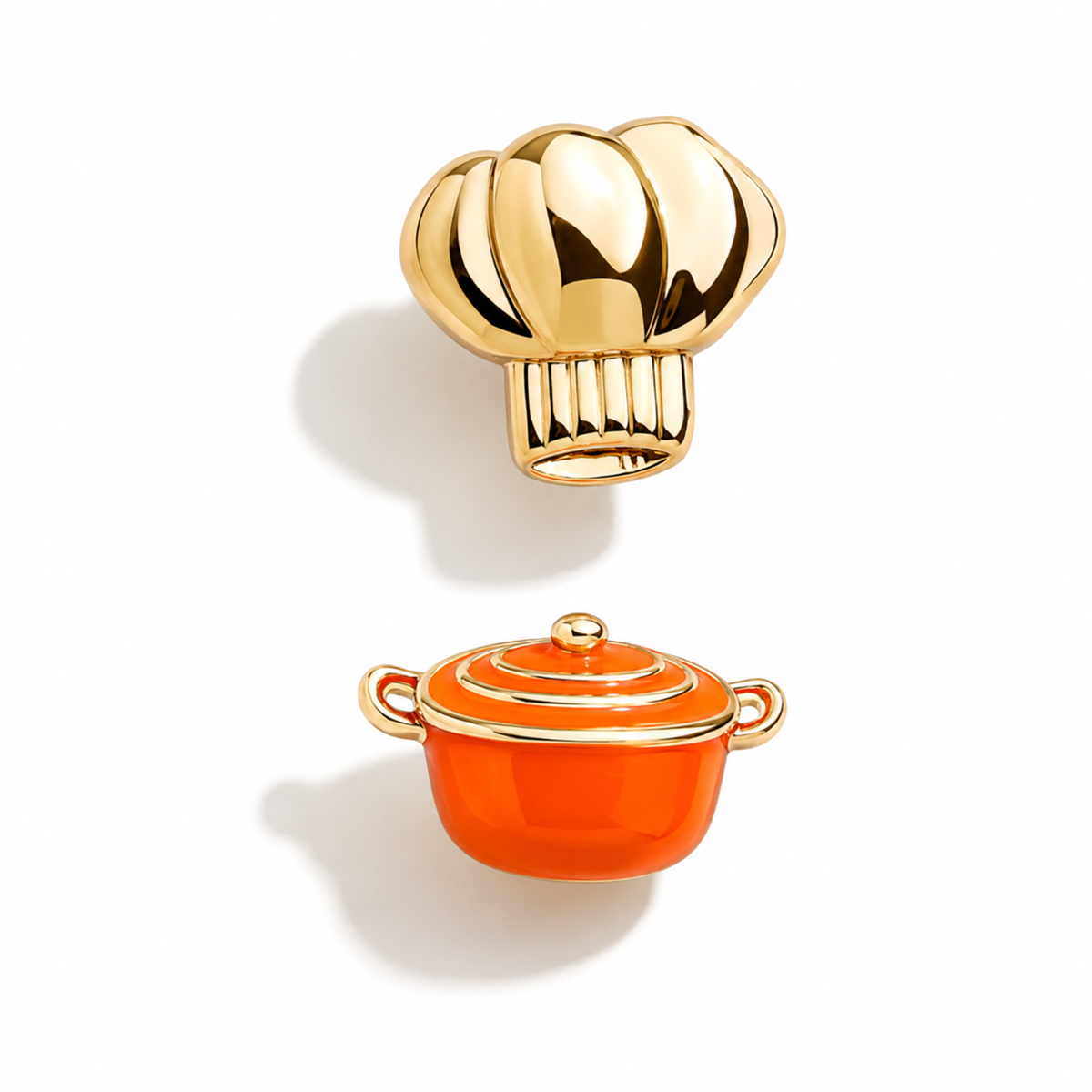 Chef’s Choice Mismatch Earrings – Chef Hat & Dutch Oven