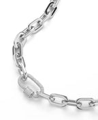 Silver link necklace