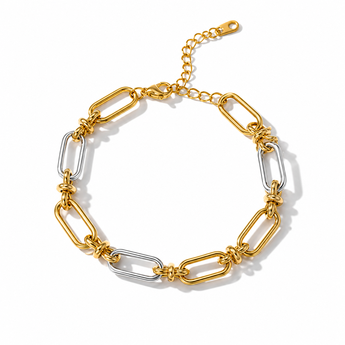 Dual Tone Link Bracelet