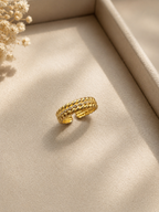 Twisted Pavé Adjustable Ring