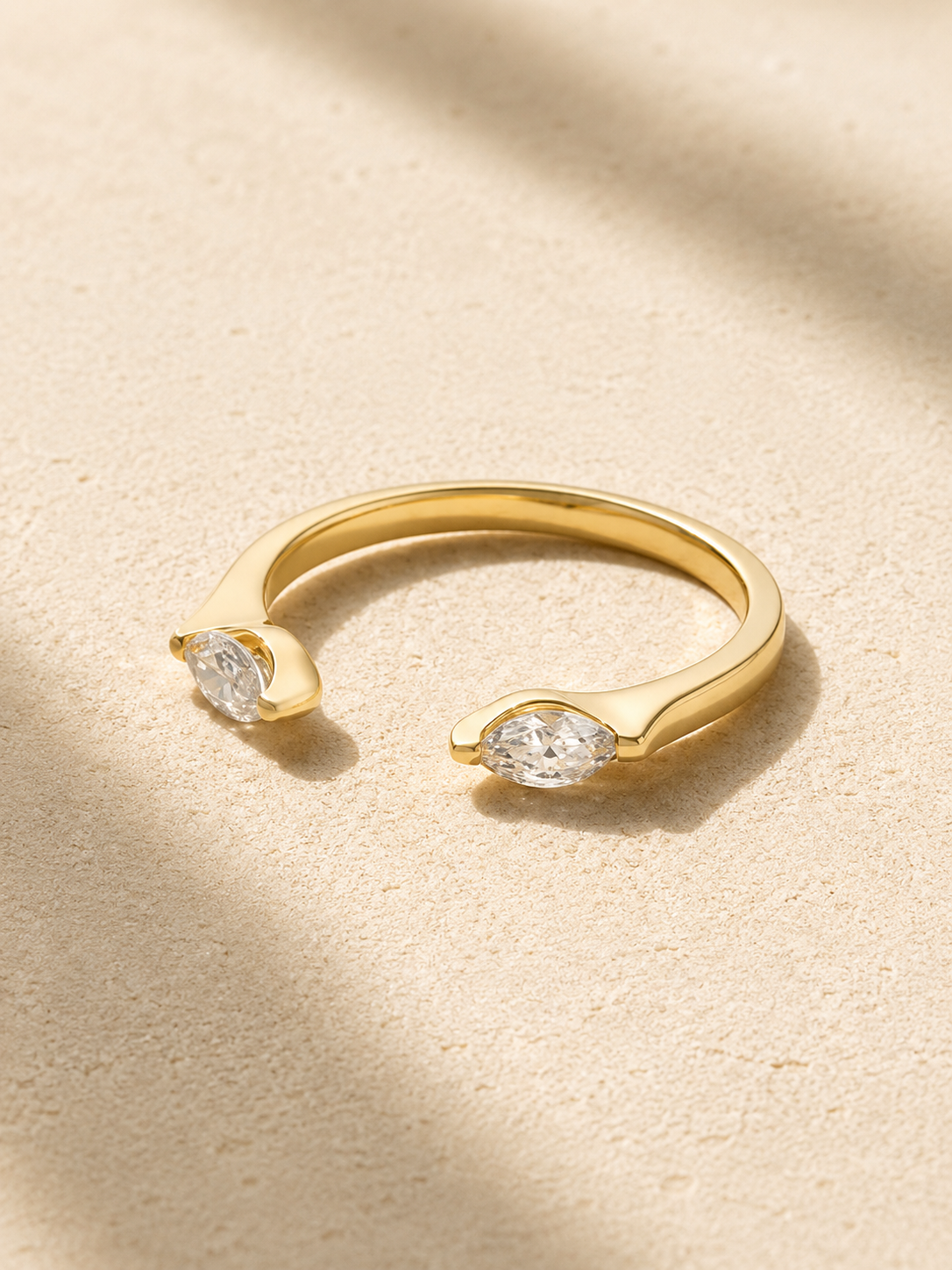 Marquise Open Adjustable Ring
