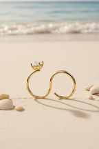 Luna Solitaire Ring