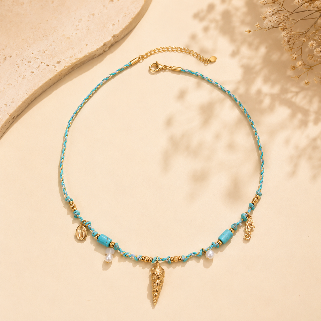Seaside Charm Layered Choker Necklace
