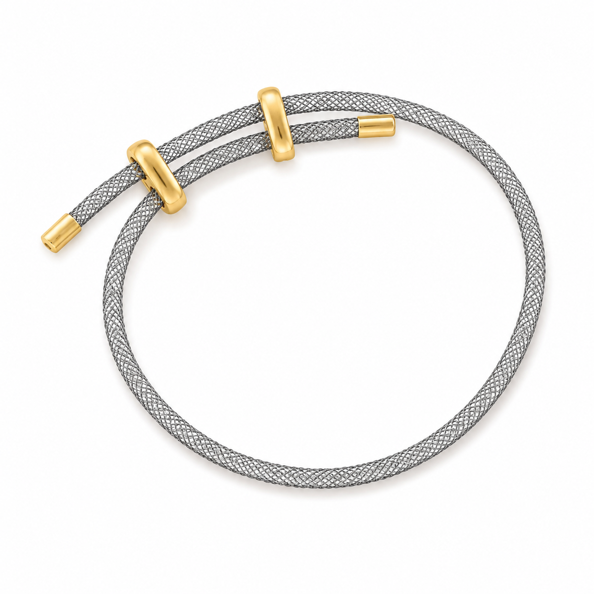 Blush Mesh Adjustable Bracelet