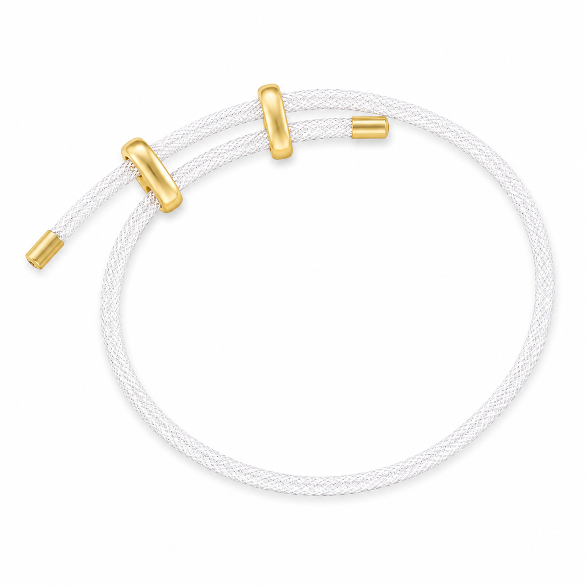 Blush Mesh Adjustable Bracelet
