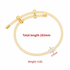 Blush Mesh Adjustable Bracelet