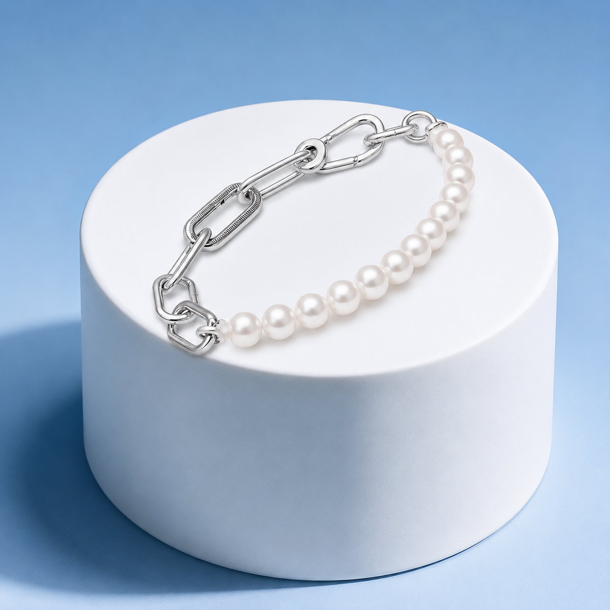 Link & Bead Chain Bracelet