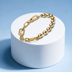Link & Bead Chain Bracelet