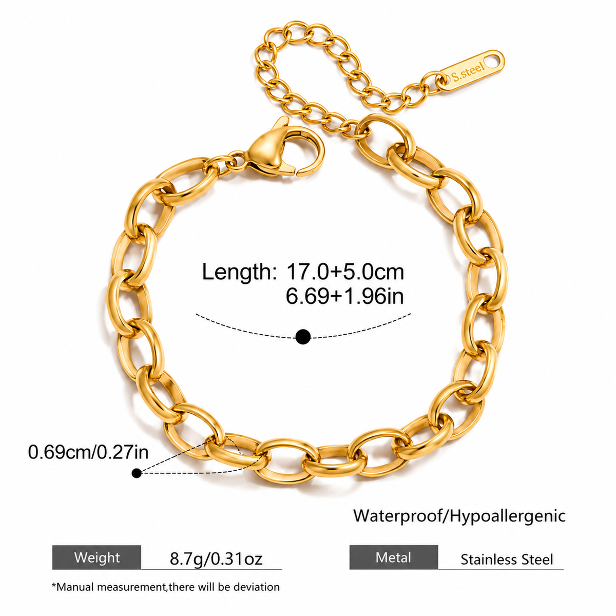 Bold Classic Chain Bracelet