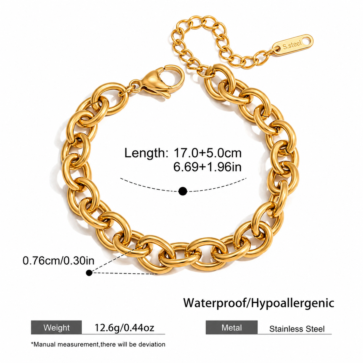 Bold Classic Chain Bracelet