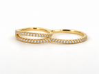 Eterna Double Loop Pavé Ring