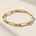 Pavé Paperclip Link Bracelet