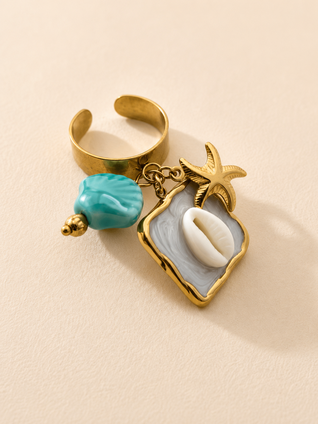 Ocean Charm Ring