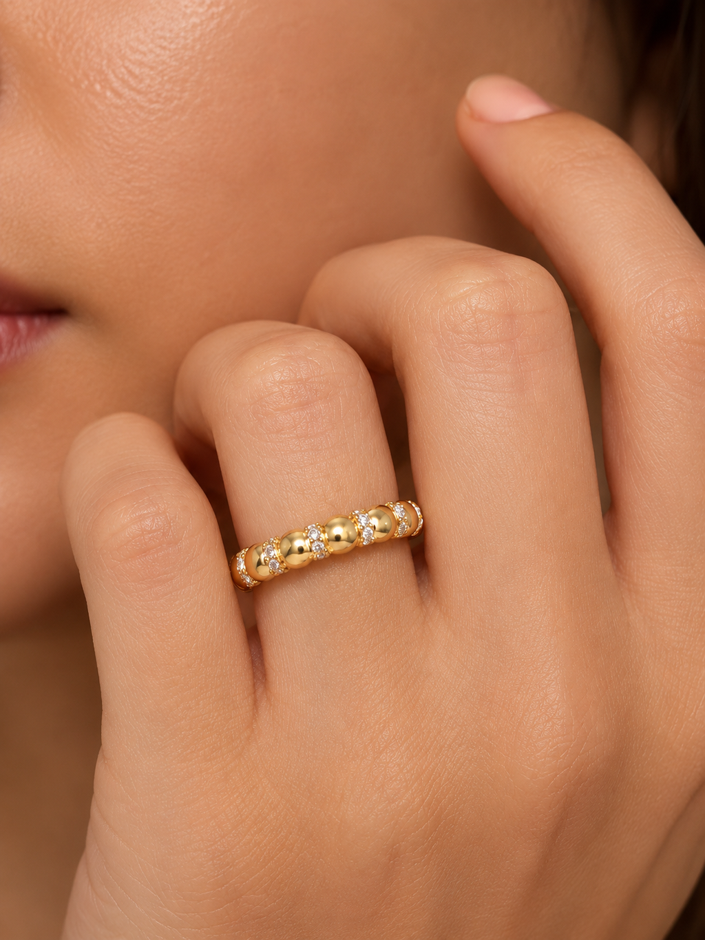 Beaded Sparkle Ring