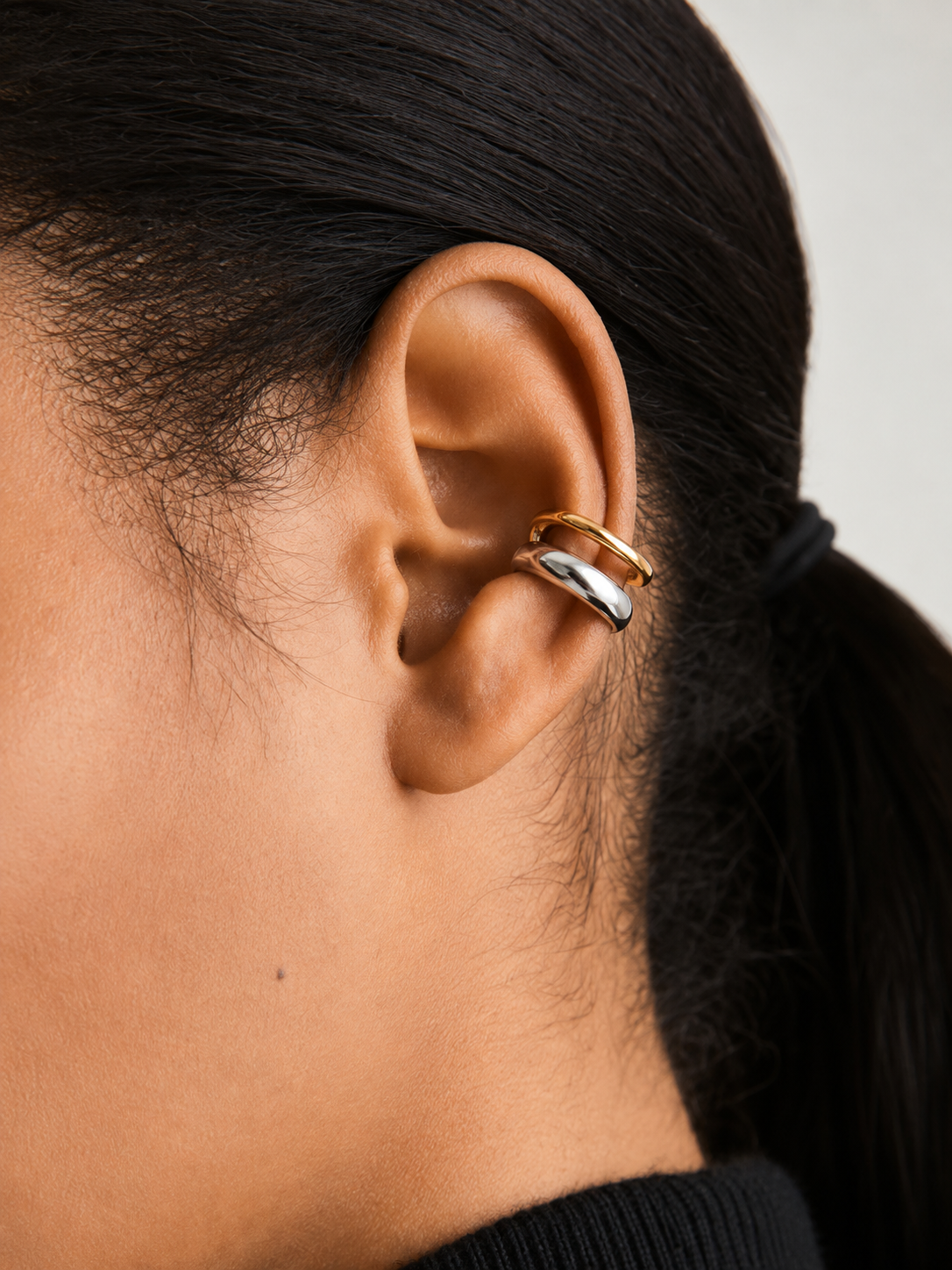 Duo-Tone Sculpted Ear Cuffs