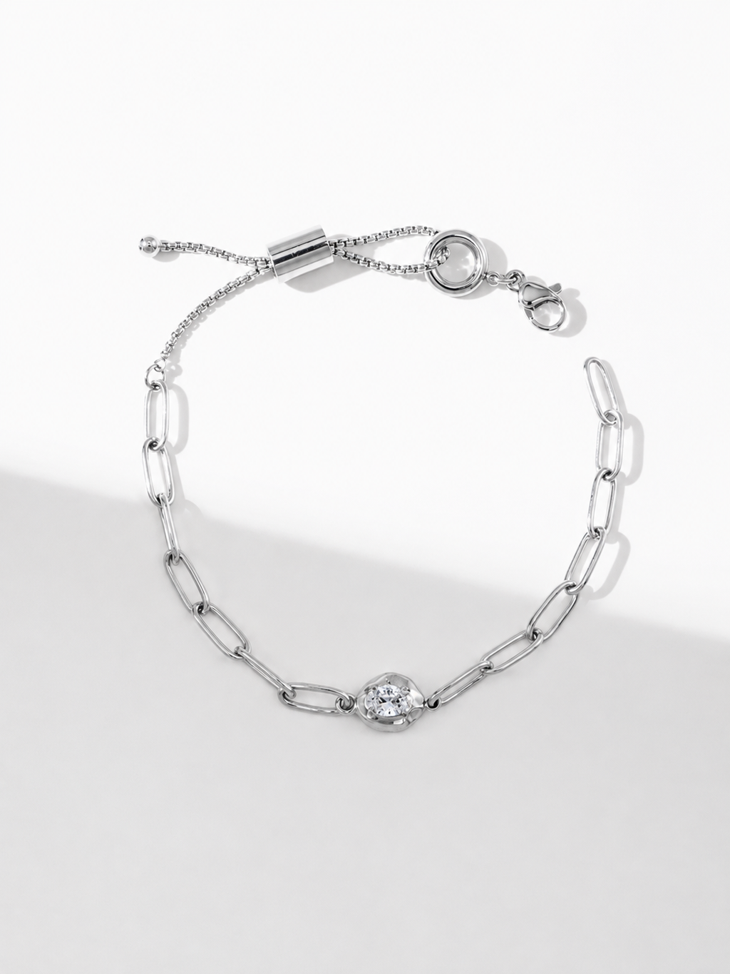 Celestial Paperclip Link Bracelet – Gold & Silver