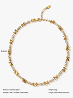 XOXO Crystal Link Necklace