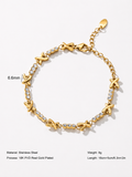 XOXO Crystal Link Bracelet