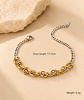 Twist Link Duo-Tone Bracelet