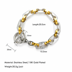Talia Two-Tone Toggle Link