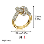 Celeste knot Ring