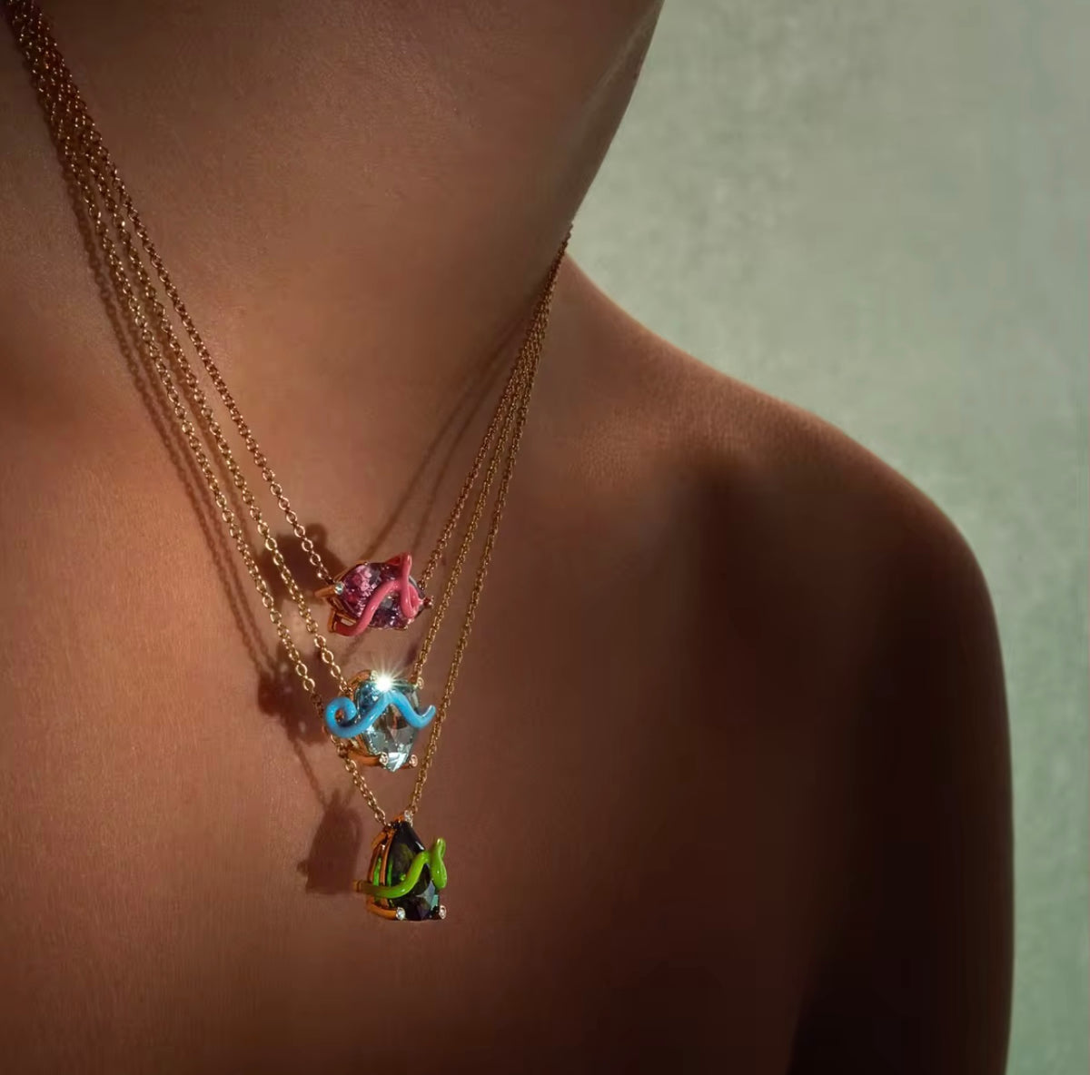Cosmic glow necklace