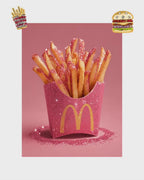 Burger & Fries Crystal set